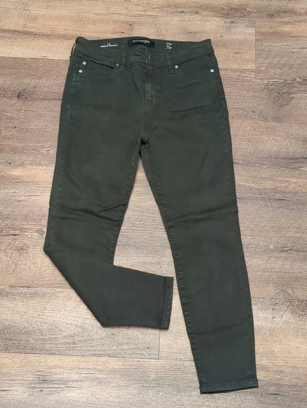 Liverpool Green Skinny Jeans